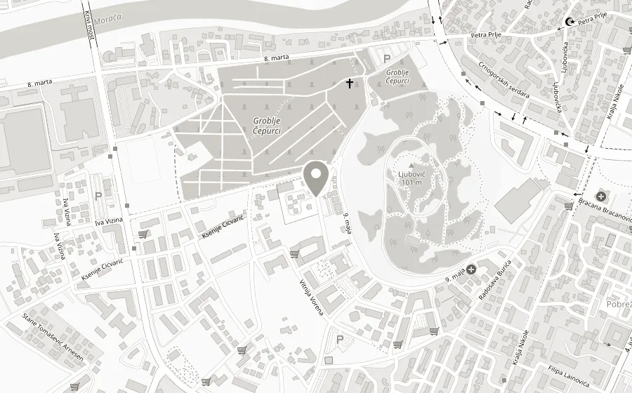 Mapa lokacije — VJ „Ljubović 1”